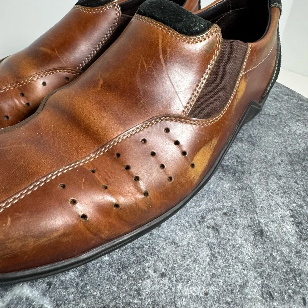 Cole Haan Country Trucker Leather Brown Clogs Shoes 9 9.5